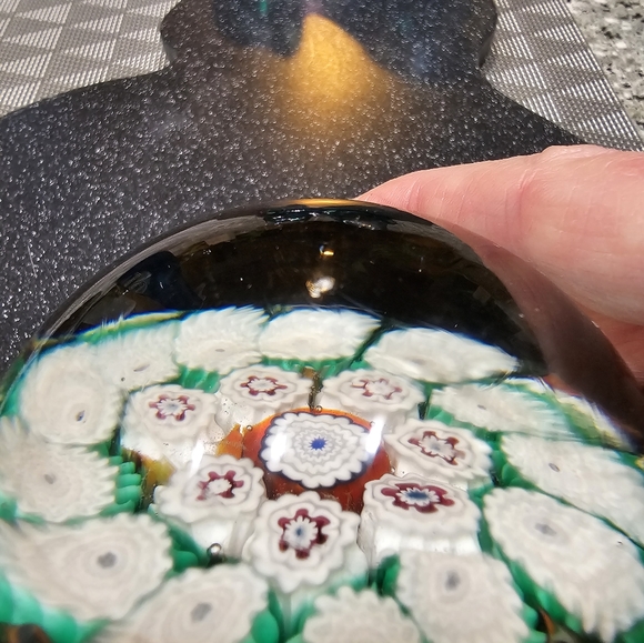 Old Millefoiri Glass Paperweight - Picture 6 of 10